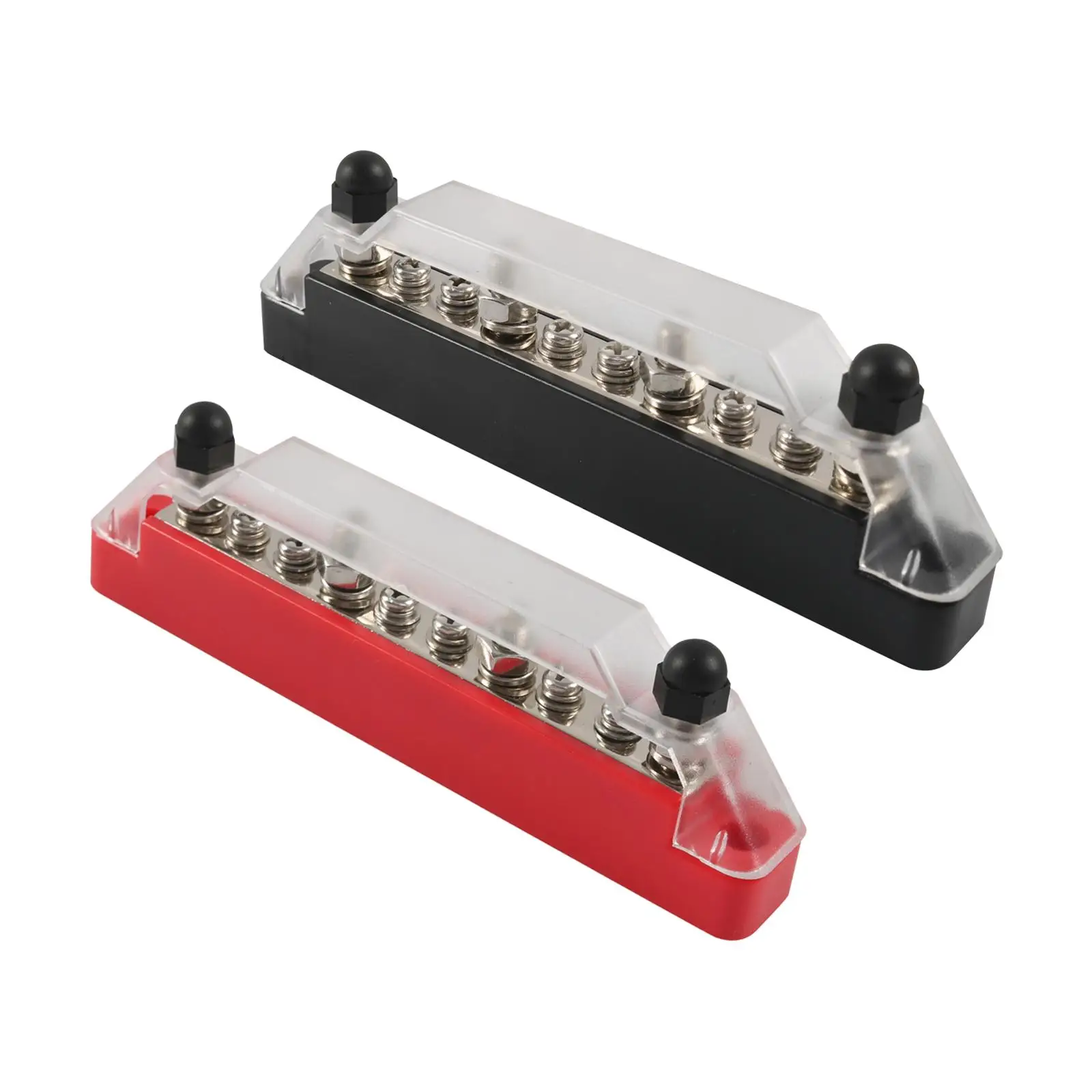 2x Ground Power Distribution Block 4x M6 Studs 6x Screws Fits for Car RV