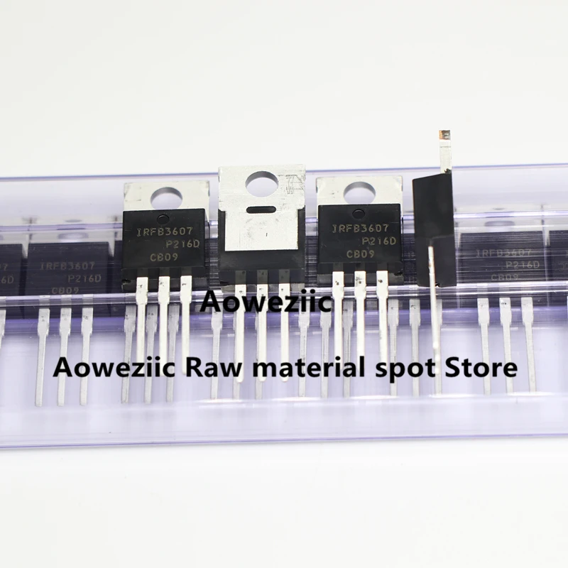Aoweziic  2022+ 10pcs 100% New Imported Original  IRFB3607PBF   IRFB3607 TO-220  N-channel  MOSFET 75V  80A