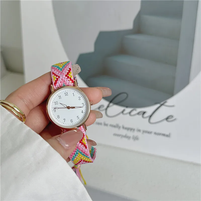 Ladies Knitted Style Watch  Exquisite Disc es Bohemian   Birthday Gift