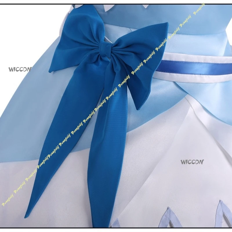 

Pretty Cure Hishikawa Rikka Cure Diamond Cosplay Costume Anime Role Play Kawaii Blue Idol Cake Dress Sweet Lolita Cute Suit cos