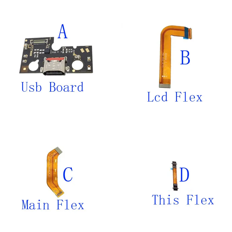 

1 шт., USB-разъем для зарядки, док-станция, ЖК-дисплей, основная вилка, гибкий кабель, плата для Lenovo Tab M10 Plus 3-го поколения TB125 XU TB128