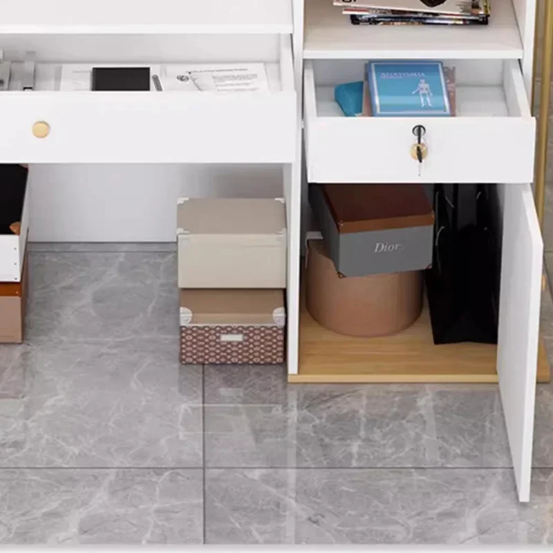 خزانة عرض مكتب الاستقبال، طاولة بار عالية، مكتب استقبال صالون التجميل