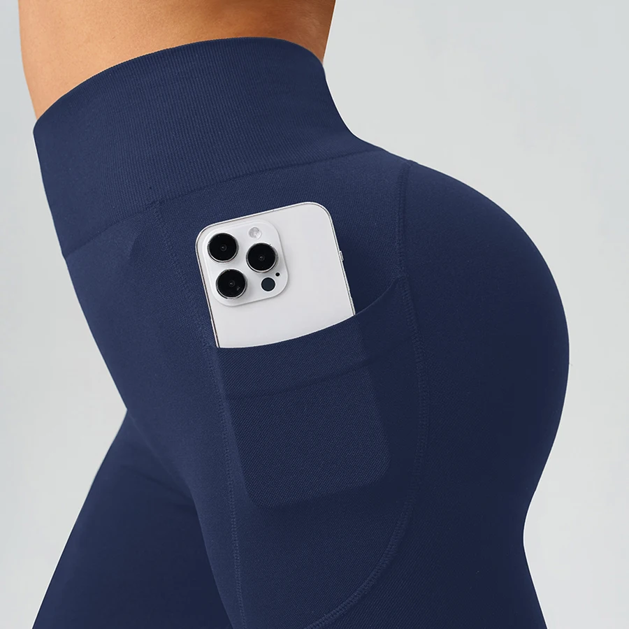 Women's Flared Yoga Pants drawcord waistband detail showing adjustable fit mechanism and tummy control