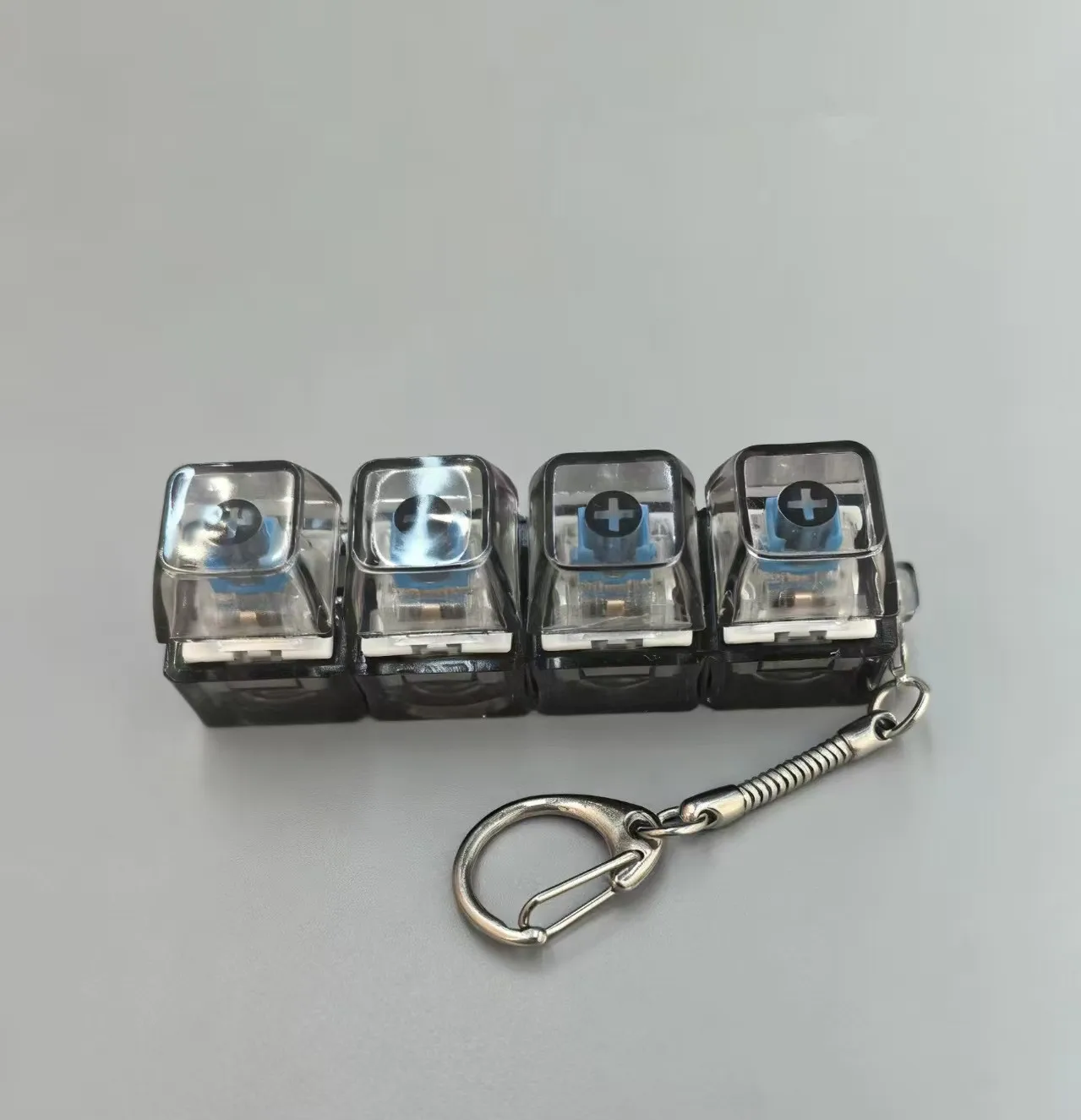 10 Stück Schlüsselanhänger in Silberfarbe mit Schlangenkette, Metall-Karabinerverschluss, Taschenanhänger, Modeschmuck, Schlüsselring, DIY-Zubehör – Detail 7