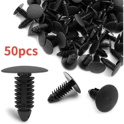 20/50Pcs Auto Fastener Fit 8mm Hole Nylon Car Clips Fender Bumper Shield Retainer Plastic Rivet for GM Ford Chrysler Automobile