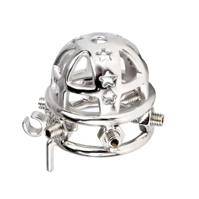SXM Sex Toys Men Stainless Steel Metal Urethra Chastity Lock Penis Bondage Adult Chastity Cage Cock Restriction Abstainer Toy 4