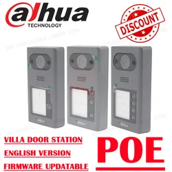 Dahua VTO3211D-P1/2/4-S2 스마트 야외 초인종 IC 카드, 아파트용 야간 투시경 인터콤 잠금 해제, 1/2/4 단추 1080P 비디오