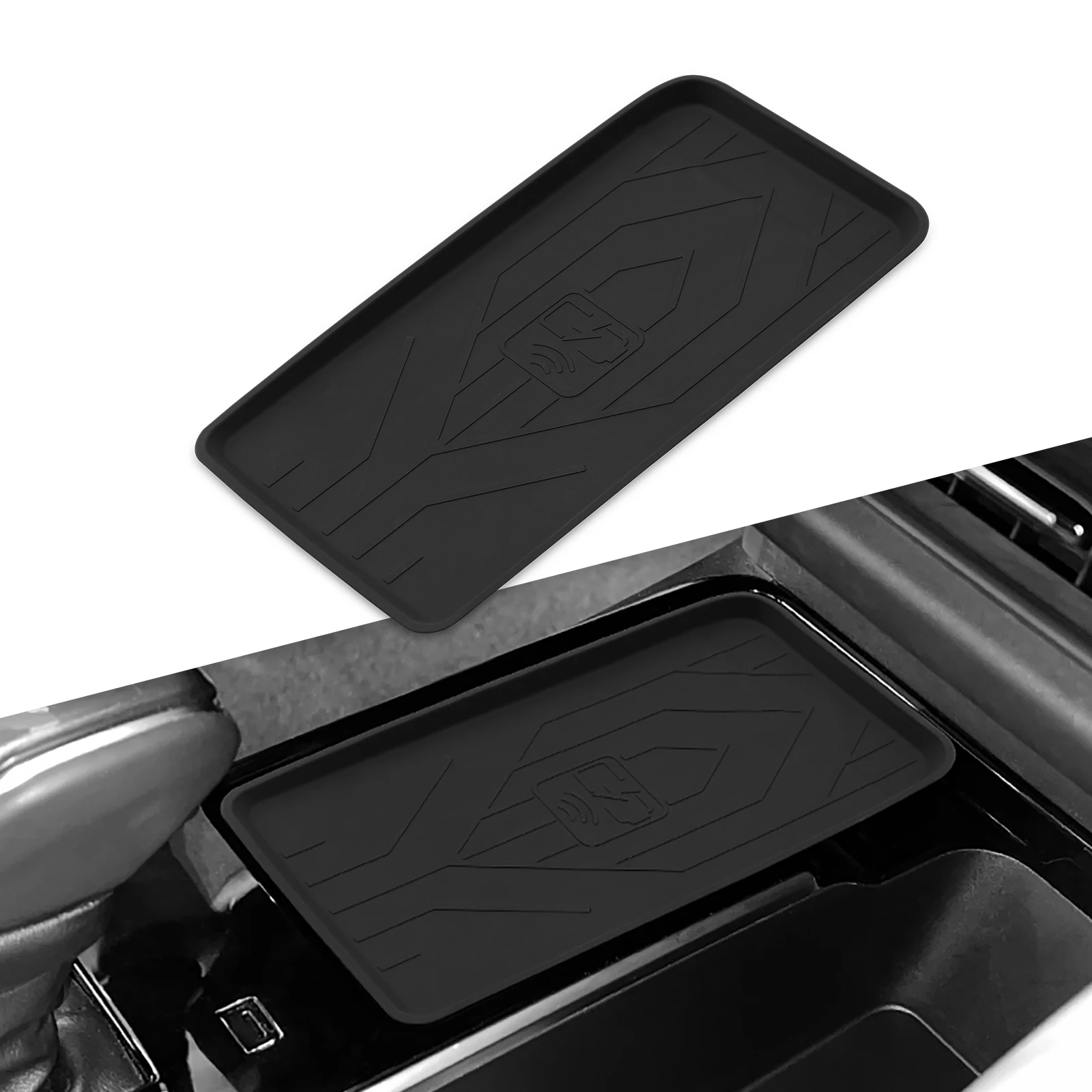LUCKEASY for Toyota Camry 2025 Anti-skid Pad Car Phone Wireless Charging Non-slip Pad Models Silicone Auto Accessories