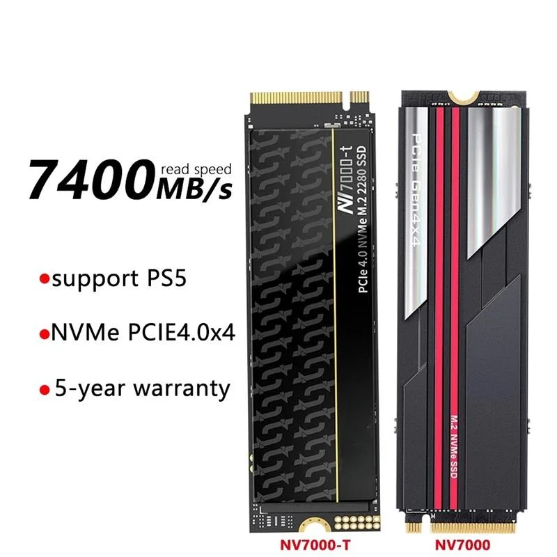 Top SSD nvme M.2 4tb 1tb 2tb SSD m2 2280 Hard Drive PCIe 4.0 x4 Internal Solid State Disk for PS5 Desktop Laptop