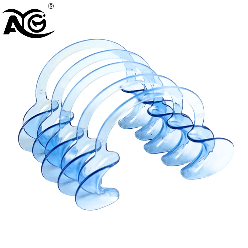 AG 10 pcs C Shape Mouth Opener Mouth Gag Dental Tools Cheek Retractor Mouth Spreader Lip Oral Clean Opener Dentist Materials