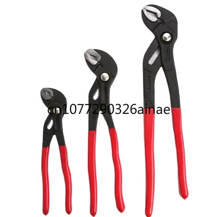 

Secure Quick Clip 3 Pcs Water Pump Pliers Set 8 10 12 Inch Fast Adjustable Tongue and Groove Joint Pliers Wrench