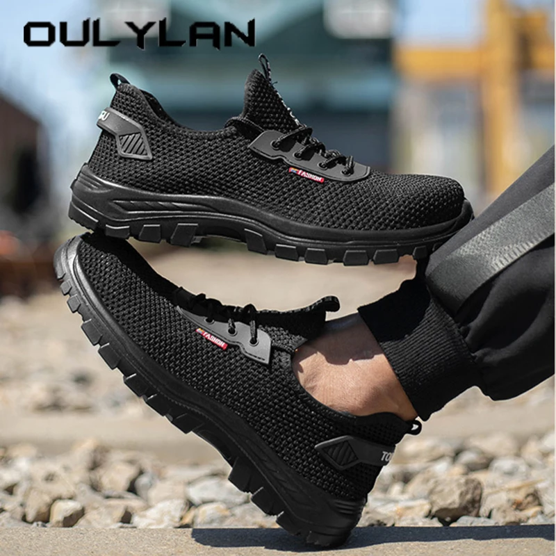 

Summer Mesh Anti Pricking Safetyshoes Steel Toe Protective Shoe﻿ Lightweight Comfortable Men's Shoe Low Cut Outdoor Workshoes