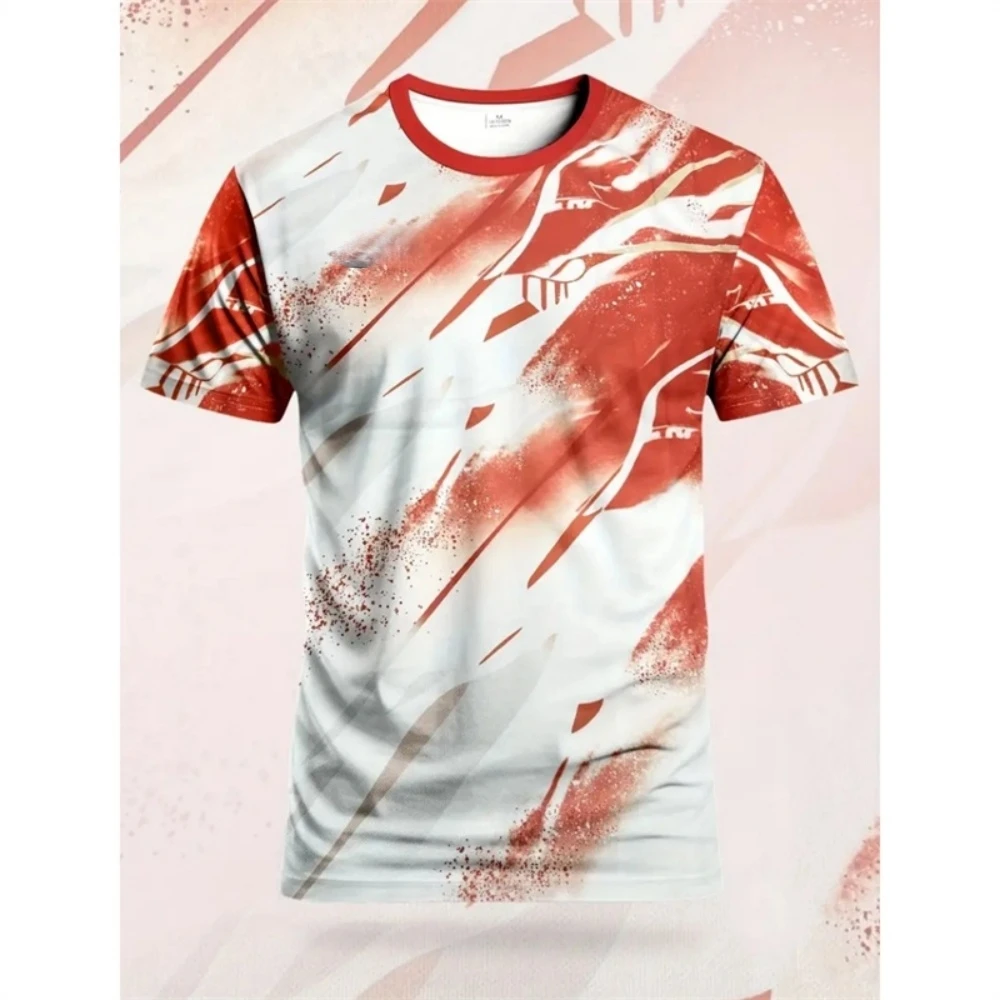 

Men's Quick-Dry Simple Fitness Sports T-Shirt Fashion Short Sleeve Printed3dprint Loose Breathable Round Neck Shirts T-Shirts