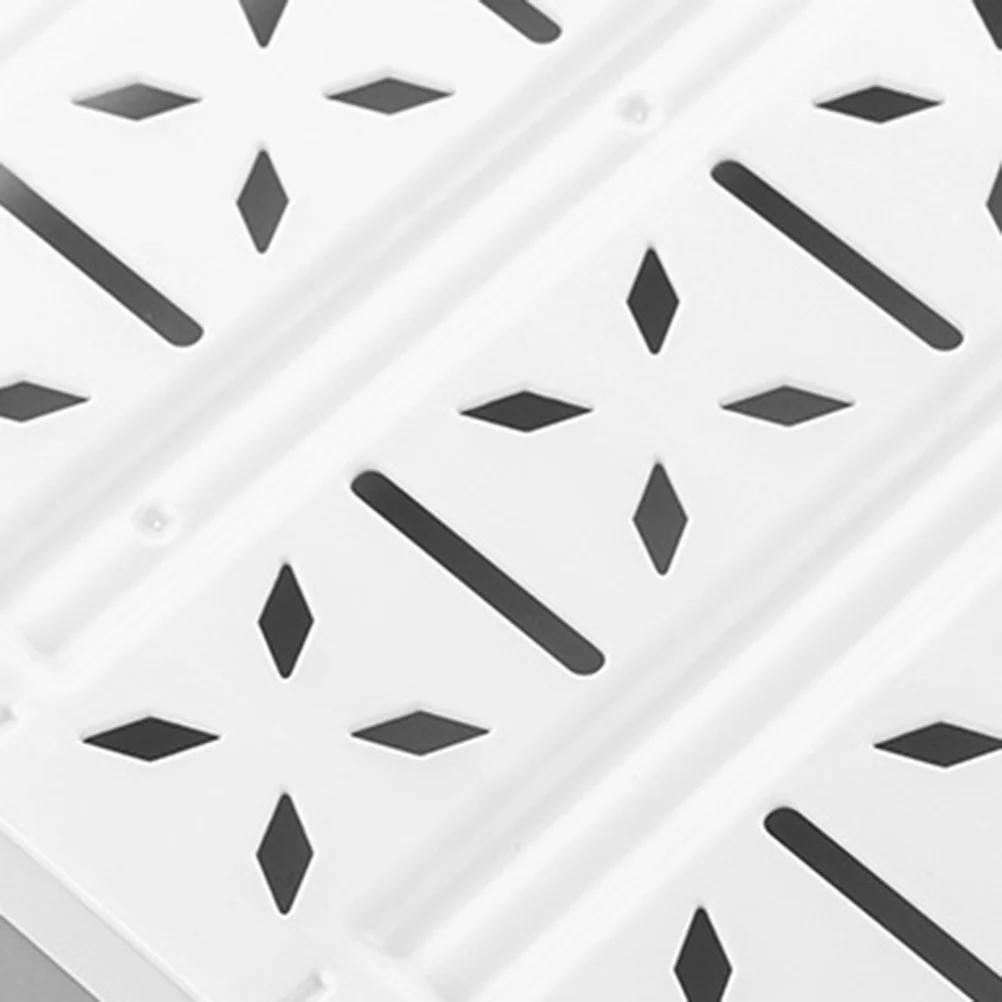 رف قابل للسحب، أنبوب فولاذي بلاستيكي، خزانة ملابس قابلة للتعديل، مقسم تخزين لخزانة الملابس، خزانة المنزل باللون الأبيض #2