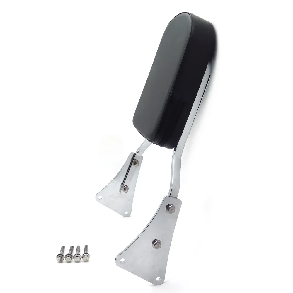 Flame Backrest Sissy Bar with Leather Pad for 1986-2013 Kawasaki Vulcan 1500 Classic Aftermarket Motorcycle Parts