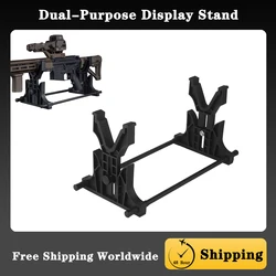 Dual-Purpose Display Stand Hunting Rifles Decorative Objects&Props Safe Storage Bracket,For Gun protection,Cleaning,Maintenance