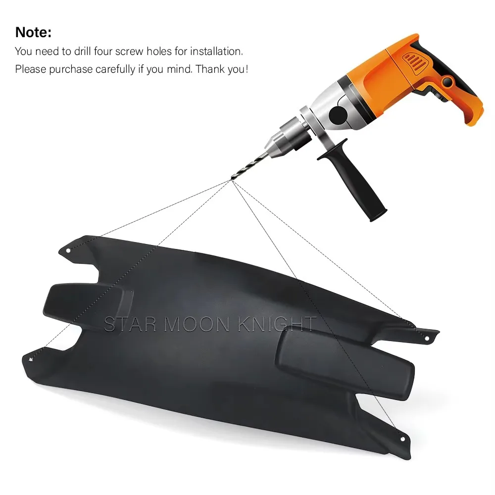 Motorcycle Rear Fender Mudguard Extender For Trident 660 Trident660 2021-2025 Accessories Hugger Extension Mudguard Splash Cover
