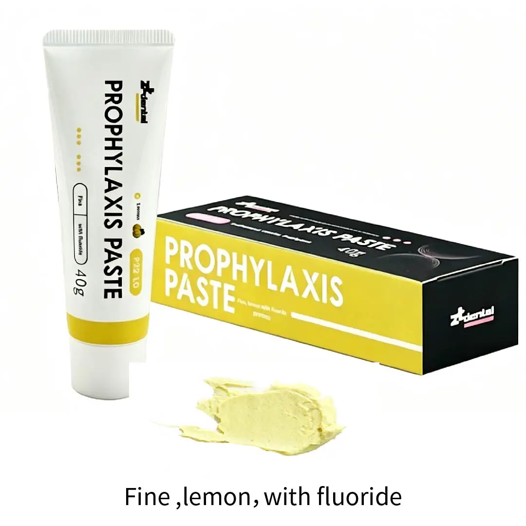 40g/PK Dental Prophy Paste P22 - Fine & Regular Grit Polishing Prophylaxis Paste 3 Flavors (Peppermint, Lemon, Odorless)