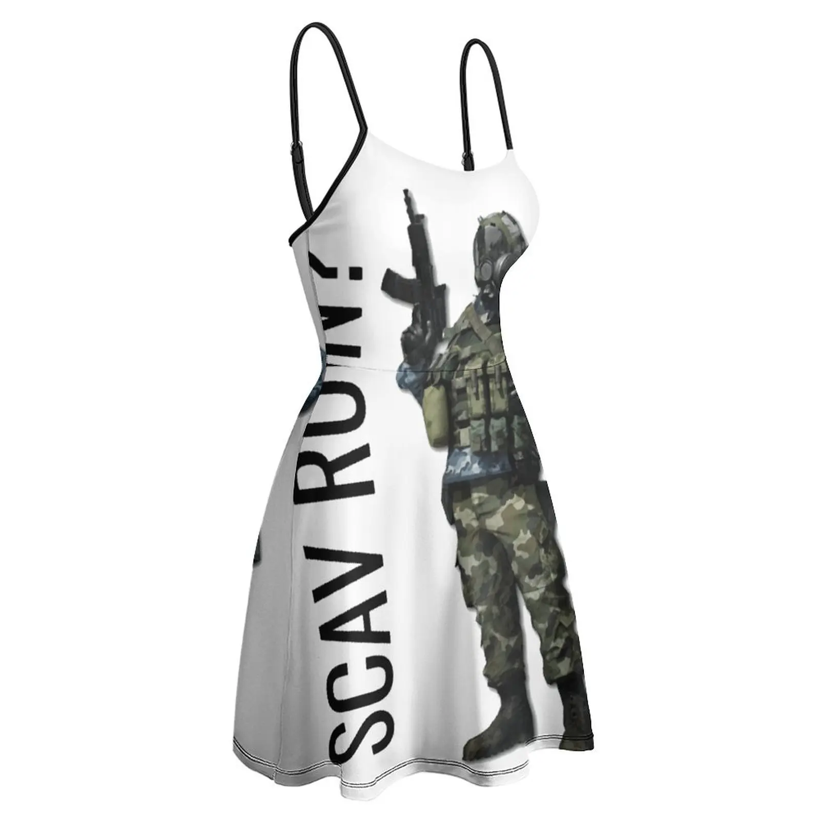 Scav Run Escape From Tarkov Classic Vintage Exotic Woman's Clothing Women's Sling Dress Funny Sarcastic Cocktails Strappy Dress