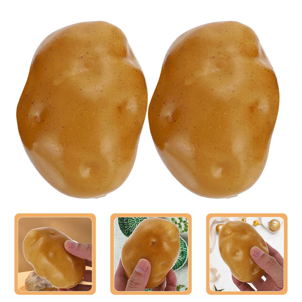 8 Pcs Vegetable Model Prop Simulation Potatoes Ricer Fake Props Foam Lifelike Models