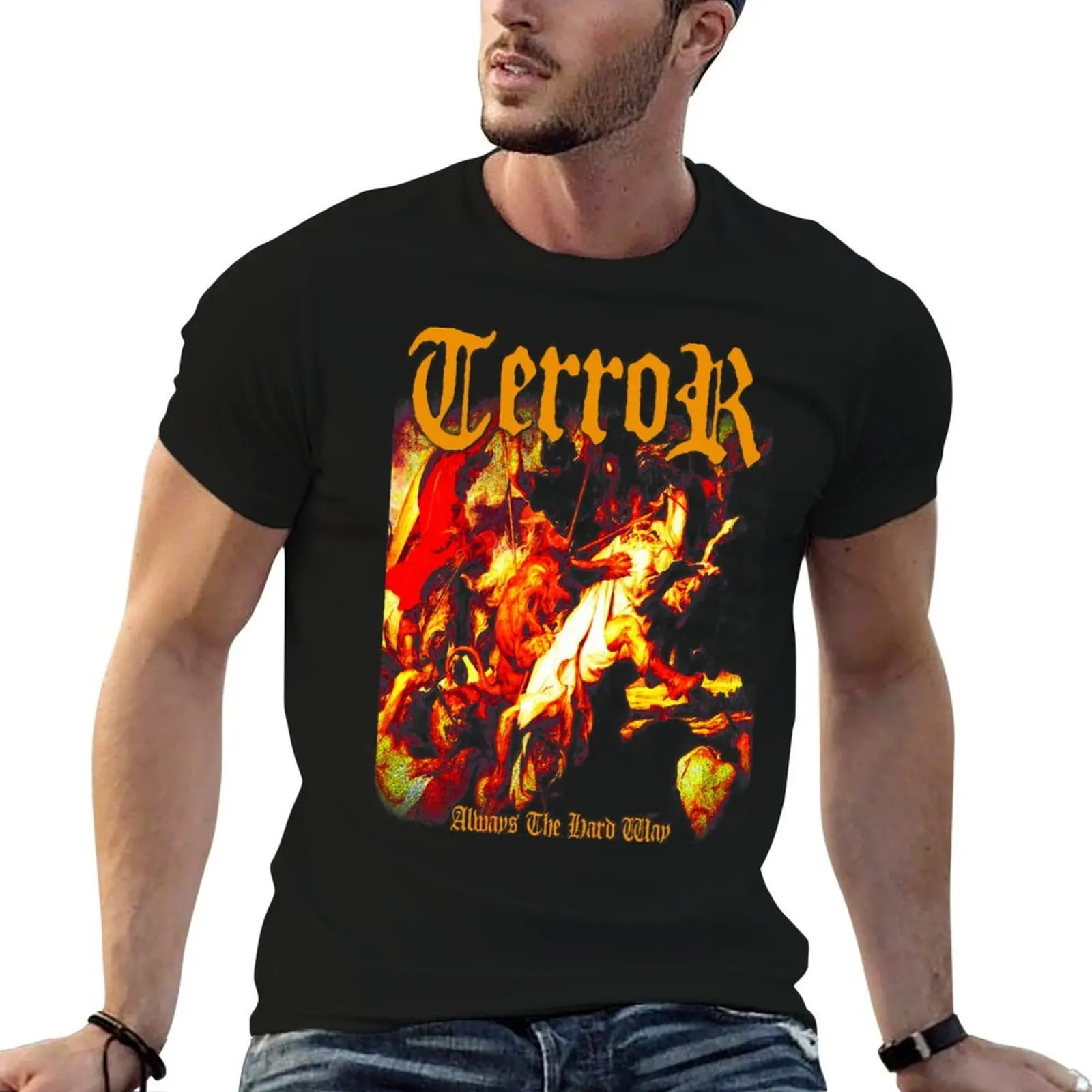 

Terror Band T-Shirt man t shirt luxury anime t shirts oversize T-Shirt