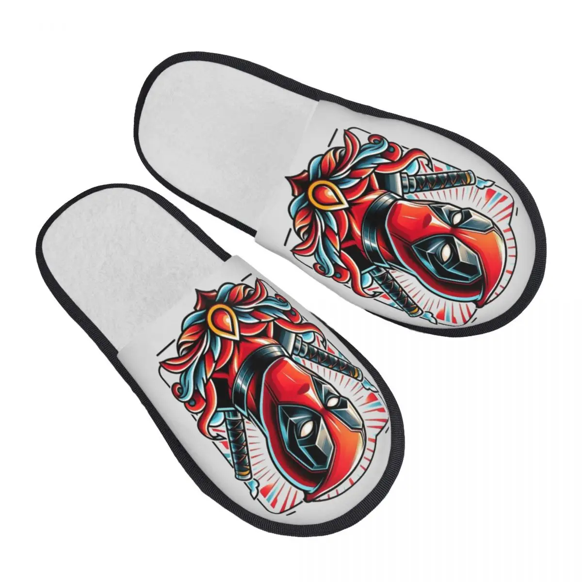 

Custom Deadpool Movie Guest Slippers for Hotel Women House Slipper