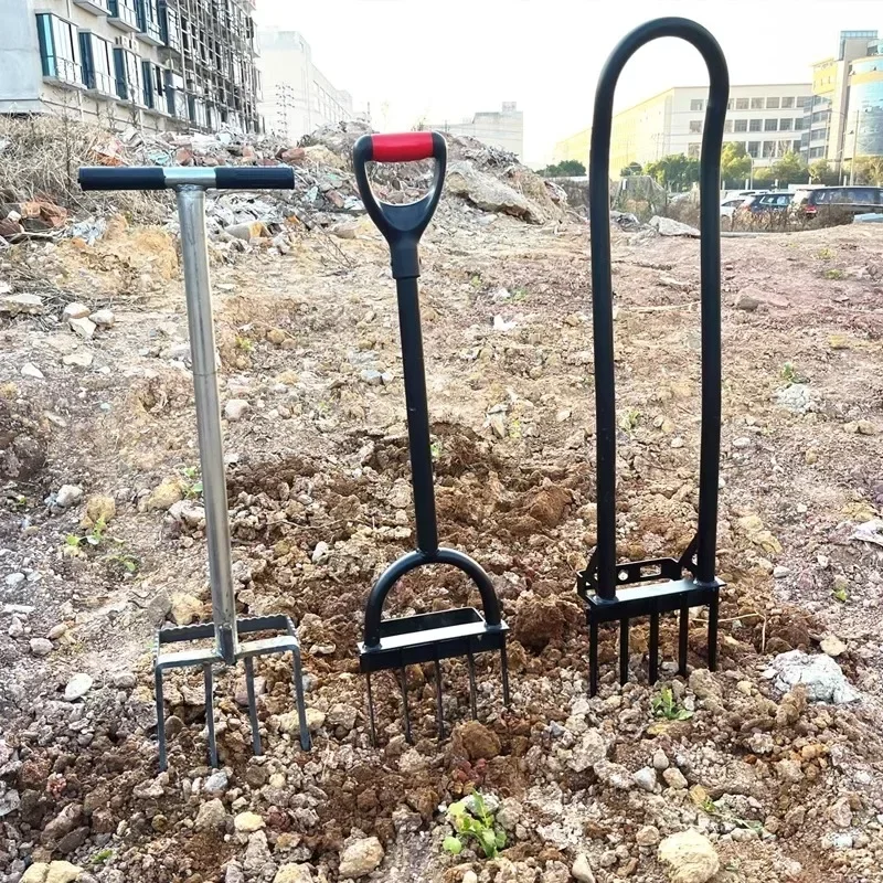 

Garden Soil Turners Soil Rake Farm Tools Fork Flowers and Vegetables Soil Turners for Household Use