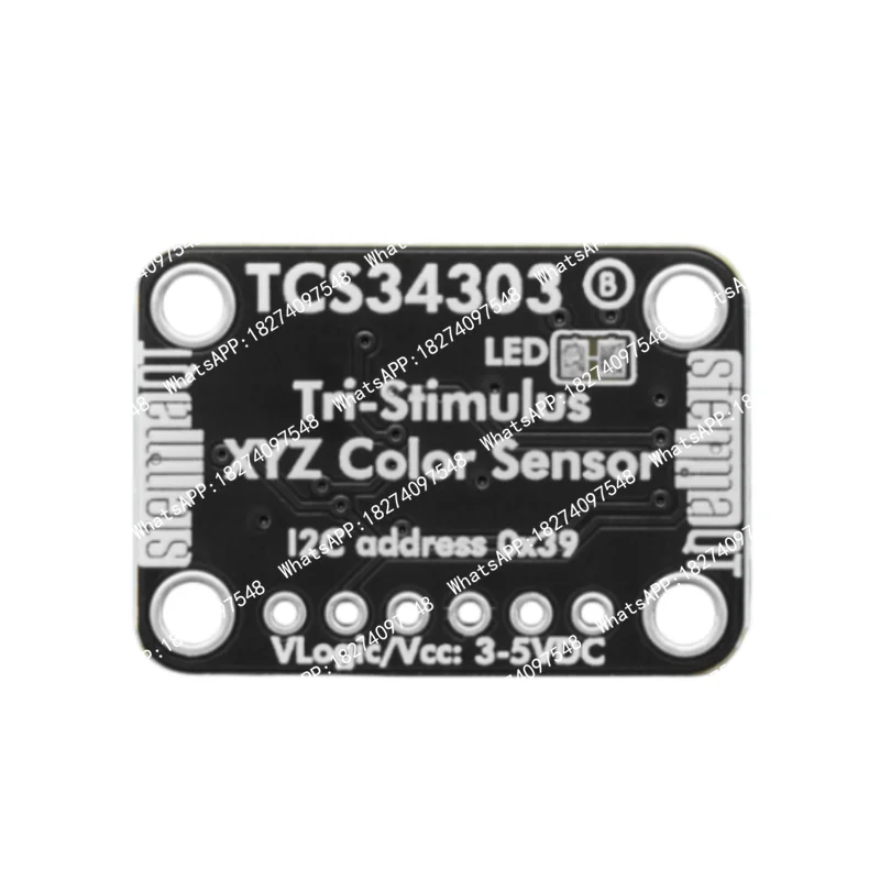TCS3430 / TCS34303 Tri-Stimulus XYZ Color Sensor I2C Ambient Light Sensor Breakout Board For Display Backlight Calibration