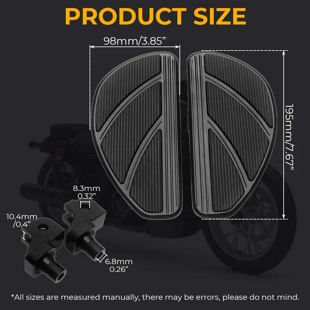 Motorcycle Driver Front Footrest Black Floorboards For Harley Sportster S RH1250S Special RH975S RH975 2021-26 Foot Pegs Pedals 2