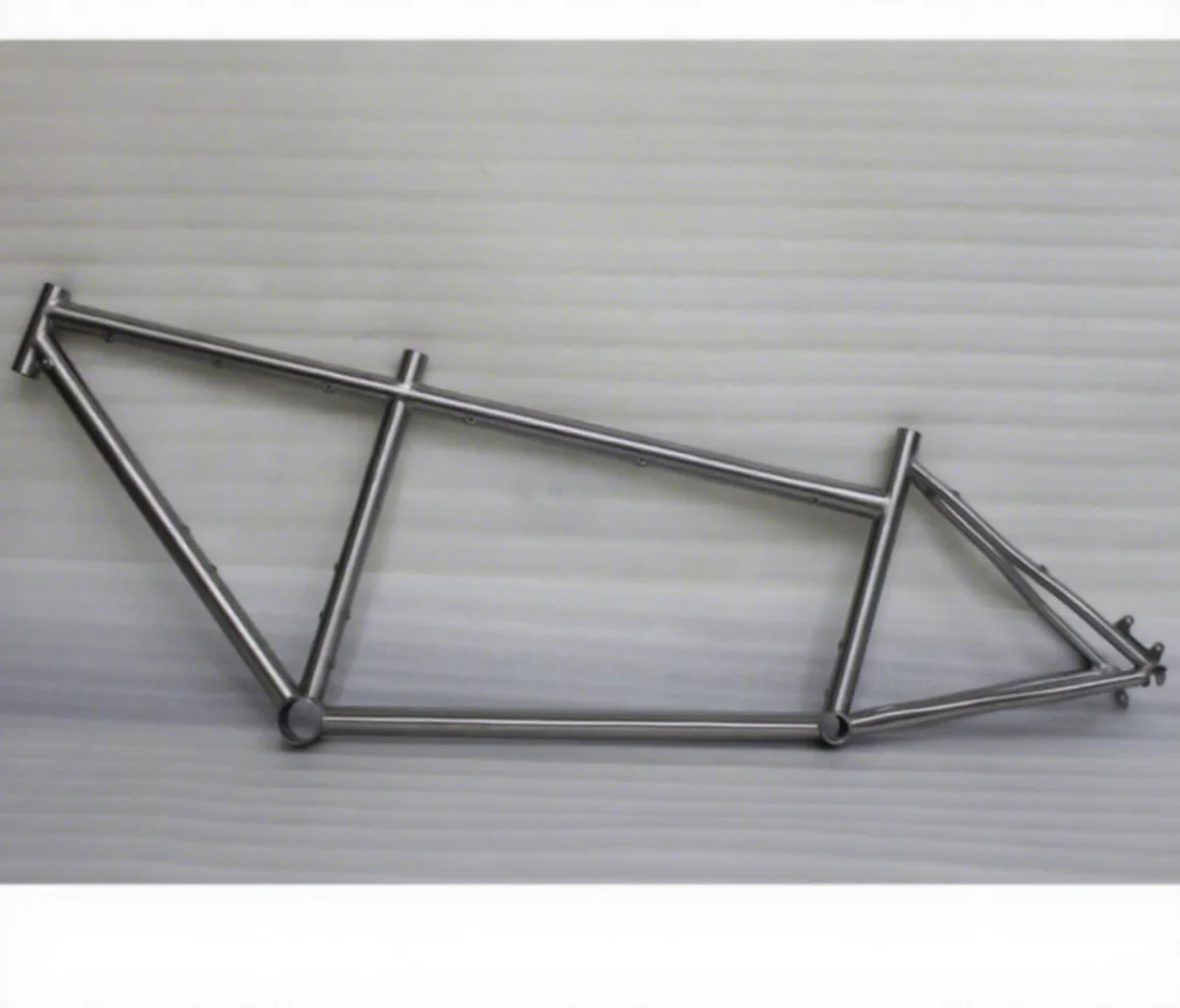 Titanium Road Tandem Bike Frame With External Cable,