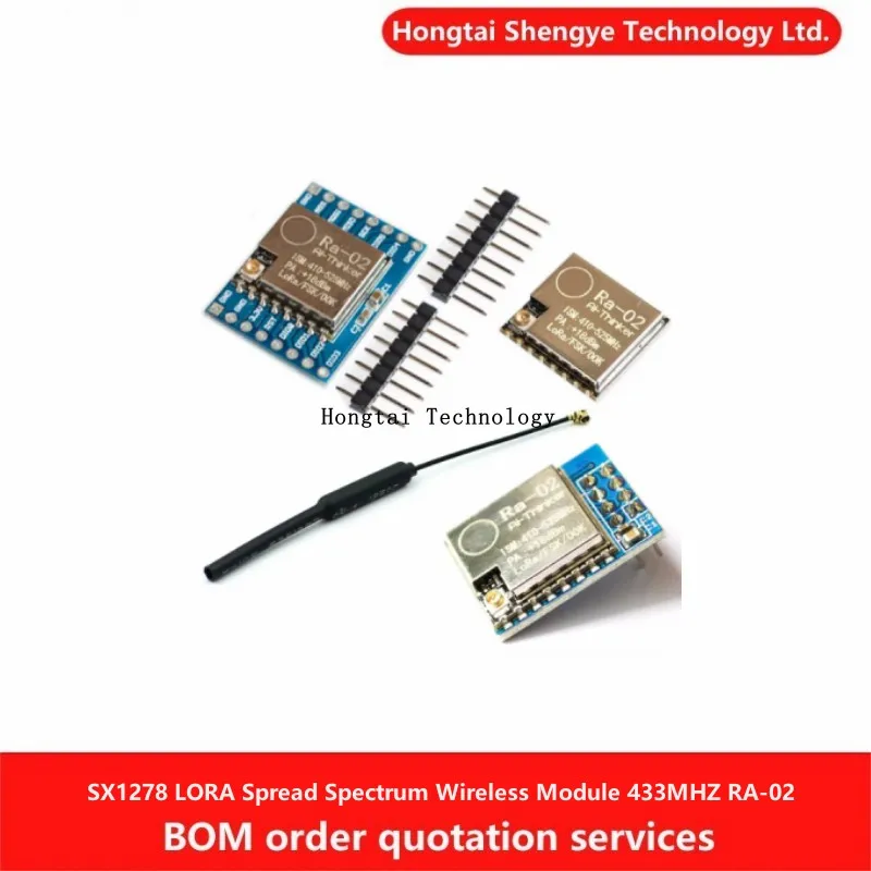 SX1278 Moduł bezprzewodowy o rozszerzonym spektrum LORA/433 MHZ Bezprzewodowy interfejs szeregowy/UART RA-02