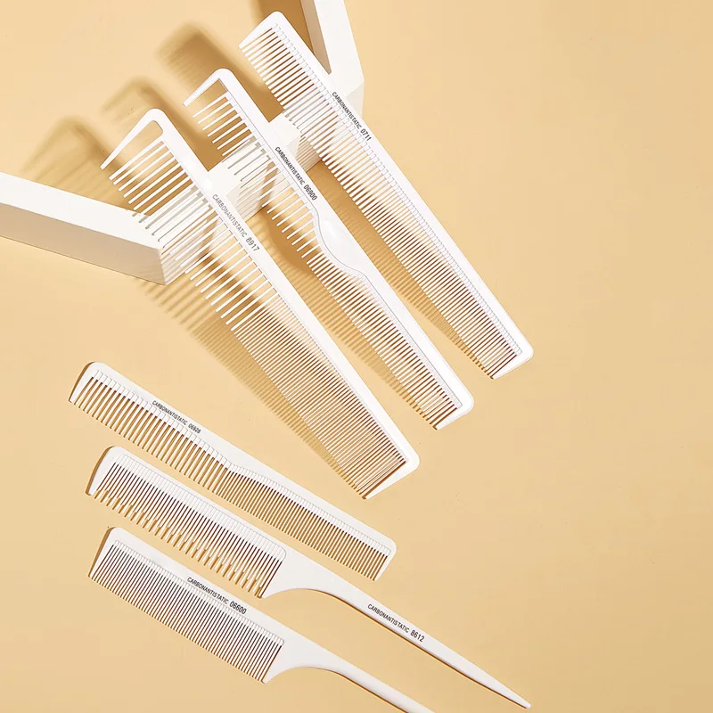 Hairdressing Carbon Comb Professional Hairdresser Cutting Comb Anti Static Hair Comb Haircut Tools Barber Hair Styling Comb