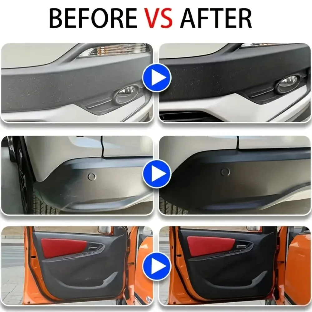 Deep Shine Car Interior Renewal Wax - High Quality ABS Resin Coating for Dashboard, Bumper, Seat & Tire Liners - Reus