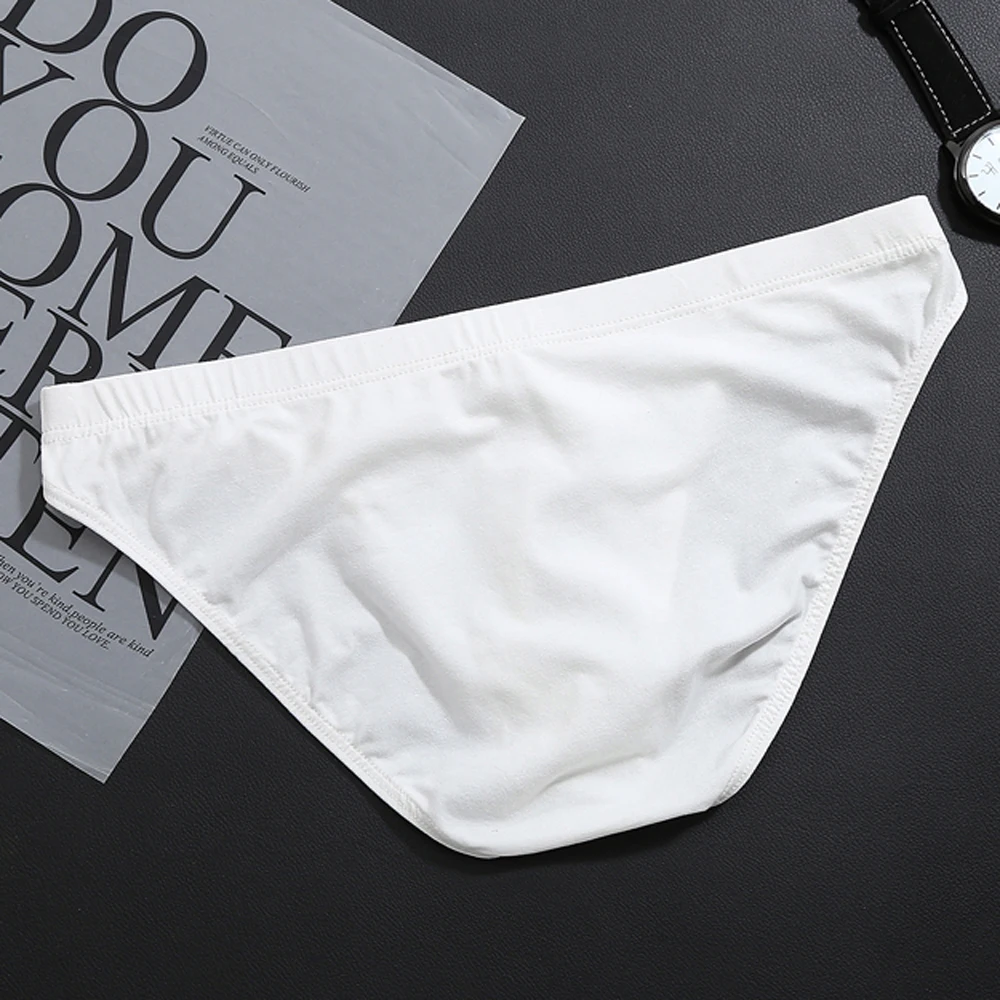 

Men Underpants Sexy Briefs Cotton Breathable Low Rise Color U Casual Convex Mens Boxer Low-rise Low-waisted Pouch