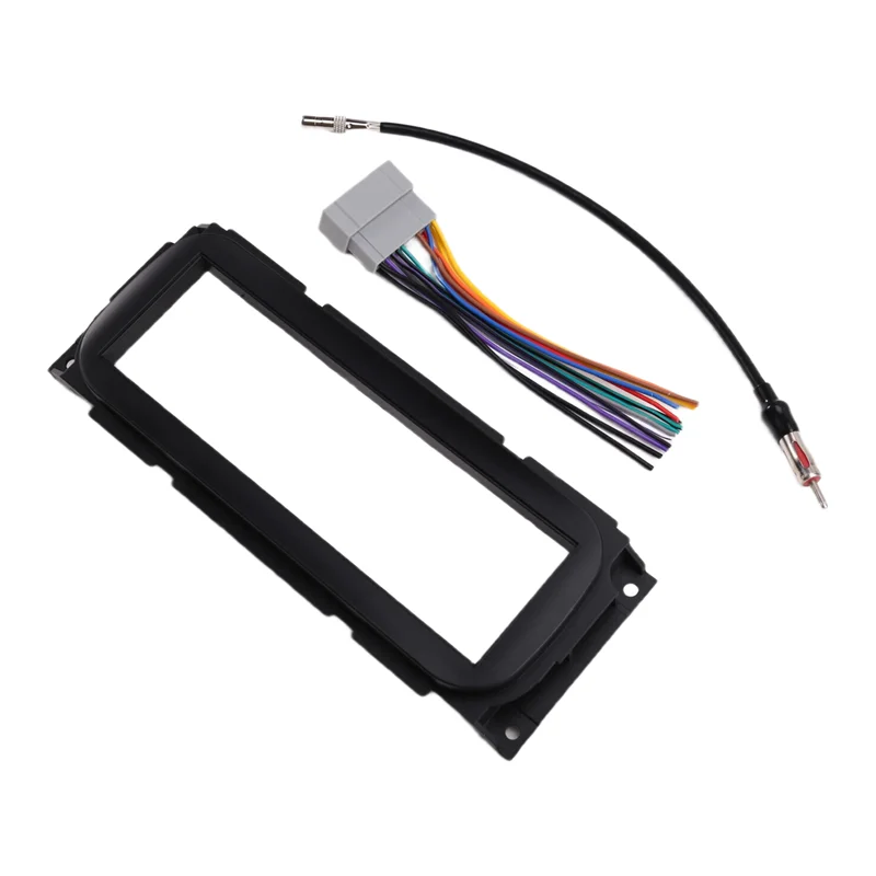 

Classy-для Jeep Grand Cherokee 2005+ Single Din автомобильная панель радиоприемника с комплектом жгутов антенны 1DIN Dash Fascia Frame Plate