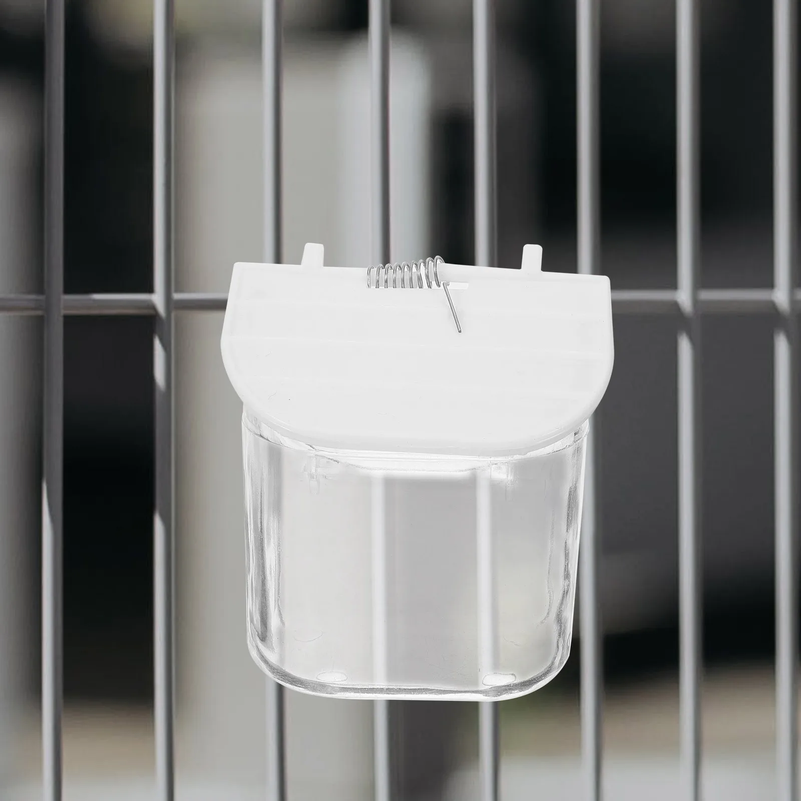 Anti-Spill Food Box For Birds Sturdy Bird Feeder Bowl Clean Design Compatible With Most Cages Rabbit Hamster