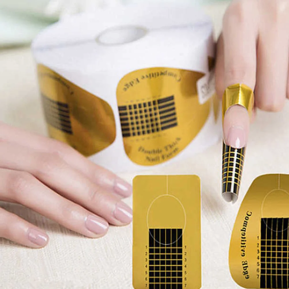 

Square Nail Extension Guide Sticker DIY Tool for Accurate Manicure Nail Art Tips for Women Professional Use