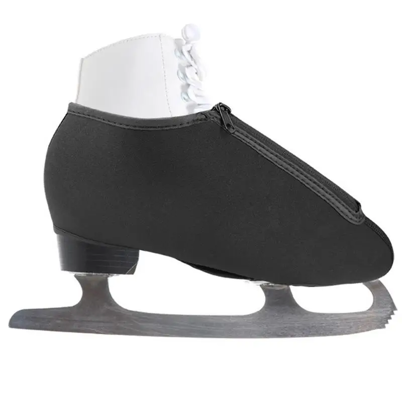 

black Ski Boot Covers Windproof Ice Skate Cover Skating Boots Neoprene Zippered Protector outdoor Roller Skate Accessories