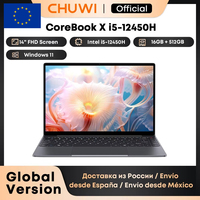 CHUWI Corebook X Laptop I5-12450H 8Cores 14 Inch FHD IPS Screen 16GB RAM 512GB SSD WIFI 6 Windows 11 Gaming NoteBook Computer PC