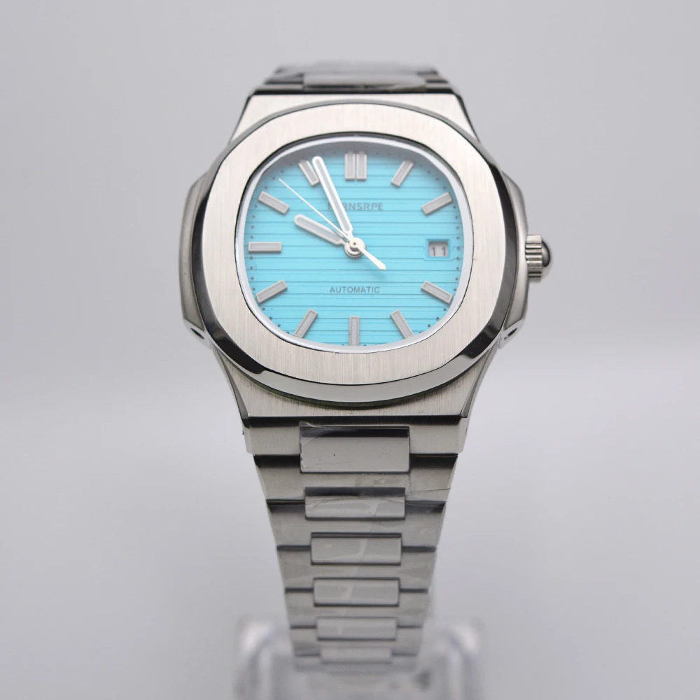 Watch Men's 100m waterproof Blue Light gem mirror automatic mechanical watch stainless steel luminous anti-scratch watch