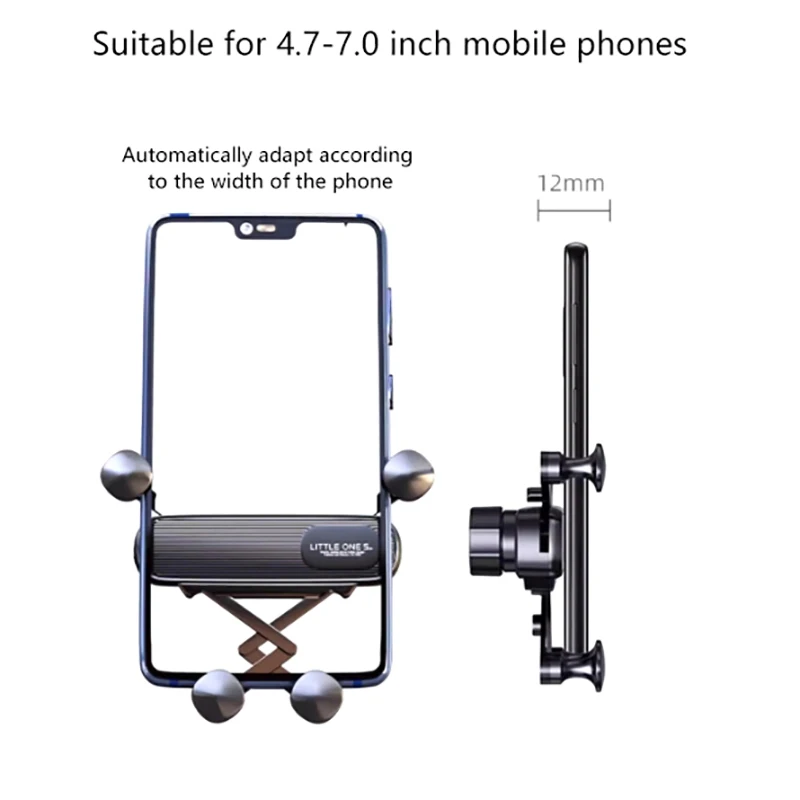 Car Phone Holder Super Stable Long Arm Sucker Mount For Dashboard Air Vent Compatible With All Mobile Phone