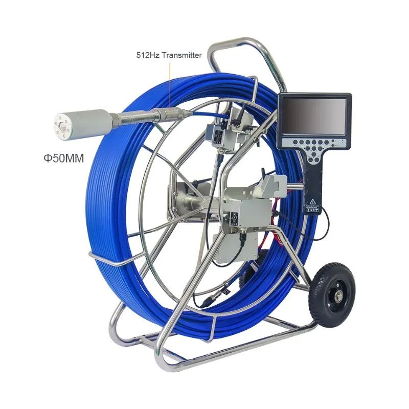 

[2026]Wopson Borehole Industrial Two-ways Articulating 5inch Screen Cctv System Pipe Inspection Sewer
