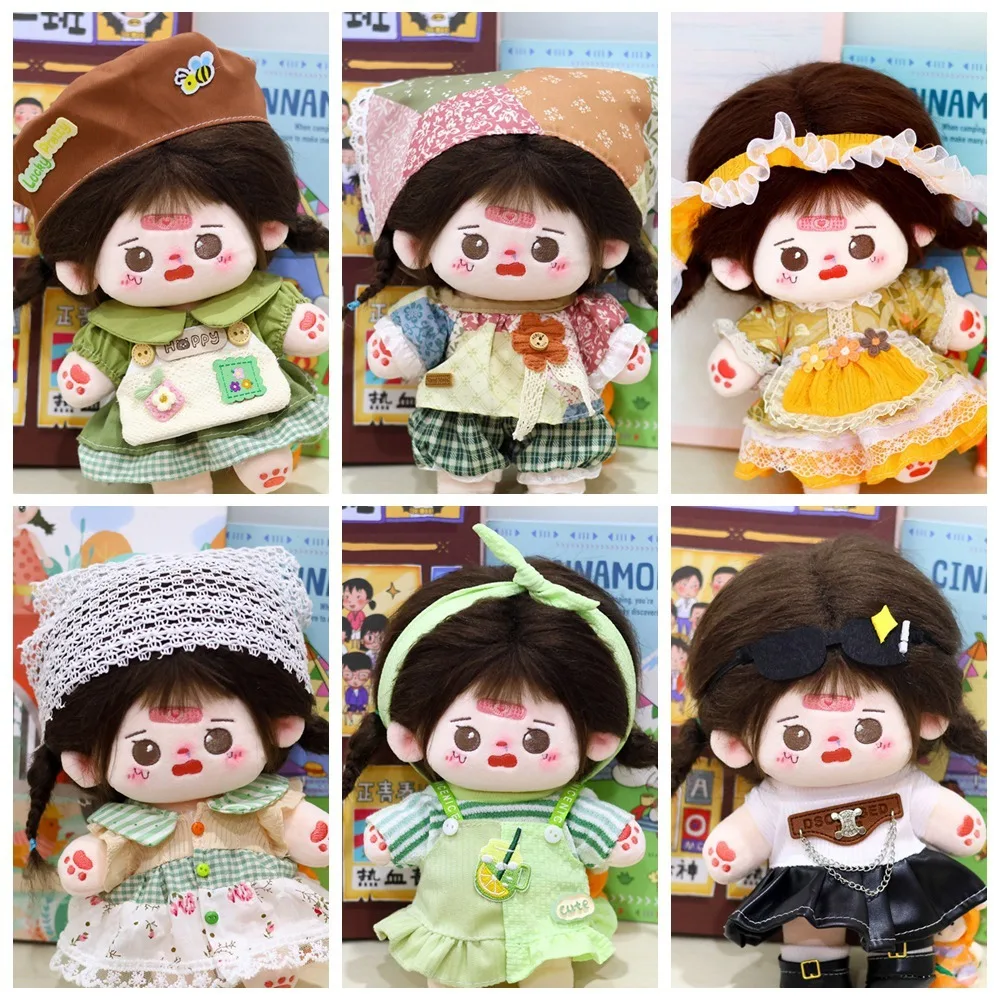 

Dolls Accessories 20cm Cotton Dolls Clothes Plush Toy Girl Skirt Princess Dress Dress Lolita Maid Set