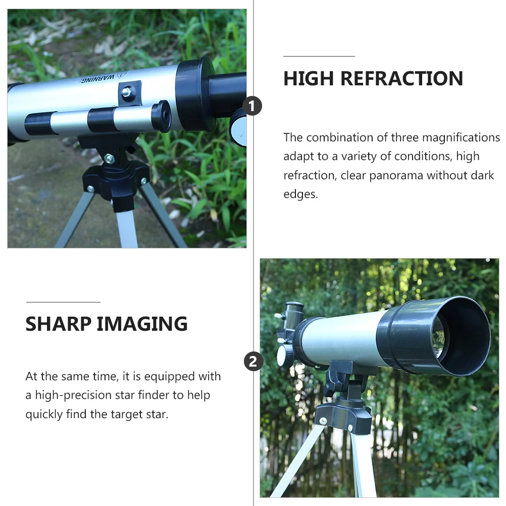 

Набор астрономических телескопов 360/50 мм с высоким коэффициентом преломления, 90-кратным увеличением, для наблюдения за звездами на открытом воздухе, монокулярный телескоп для детей с штативом