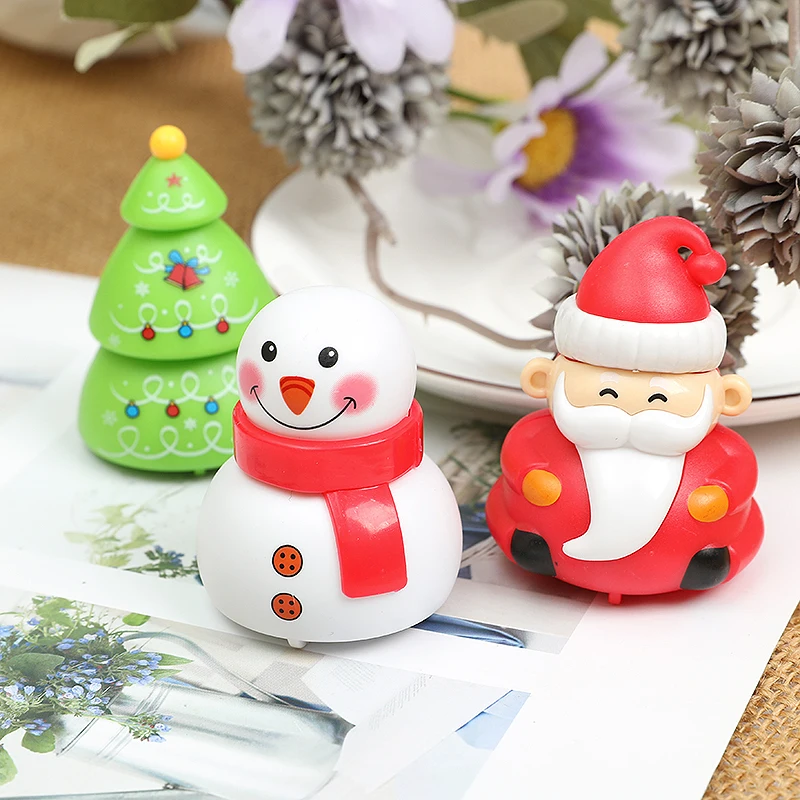 

1pc Cartoon Christmas Tree Santa Snowman Gifts Toys Santa Claus Snowman Pull Back Car Toys Children Birthday Party Gifts Navidad