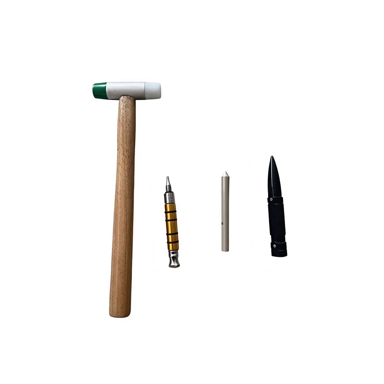 

Набор инструментов PDR для беспокрасочного удаления вмятин: 28,5 см короткий нейлоновый молоток с жесткой головкой и деревянной ручкой + 3 выколотки для бесшовного ремонта дверей