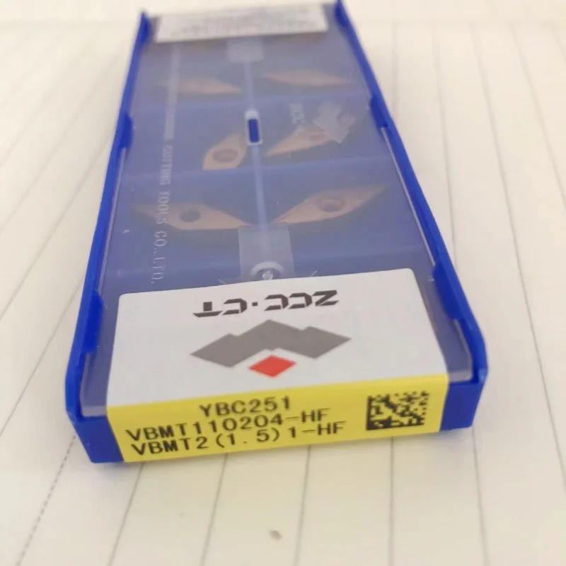 

VBMT110202-HF YBC251 /VBMT110204-HF YBC251 /VBMT110208-HF YBC251 CNC turning blade carbide inserts Cutting Tools 10Pcs