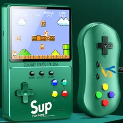 Sup-Mini Game Console portátil, controlador duplo, banco do poder, retro, nostálgico