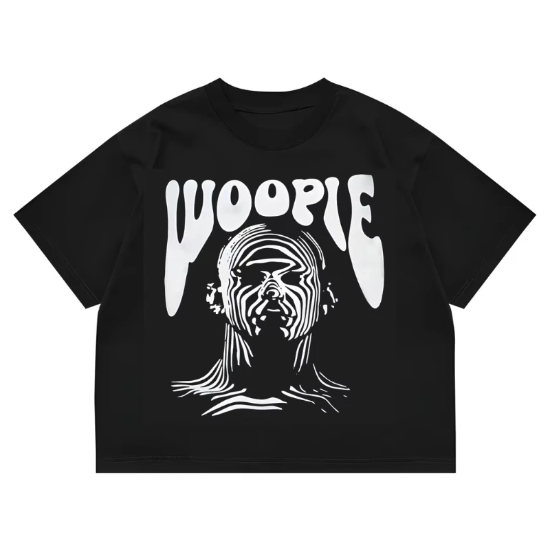 تي شيرت كبير الحجم/بوكسي مناسب تي شيرت BAJU KAOS DISTRO PRIA WANITA مشغل WOOPIE كبير الحجم 24s قطن ممشط