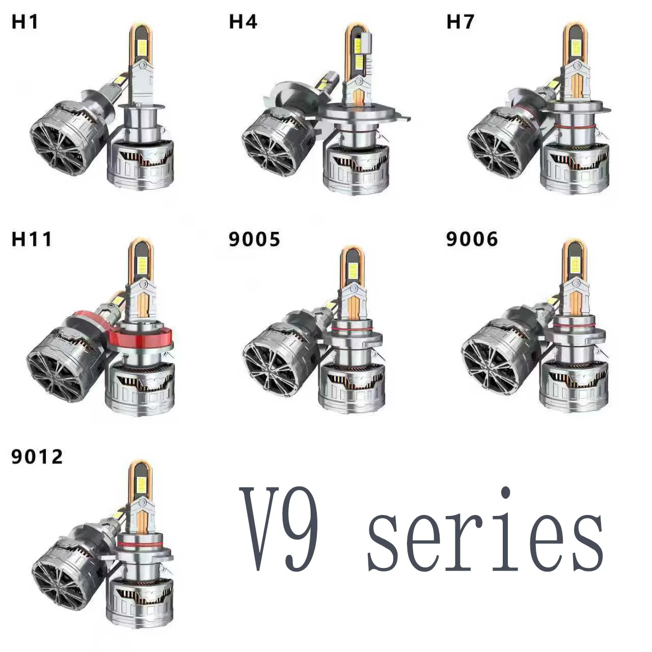 NXY 170W LED Headlight Bulb 8 Copper Tube High Power Super Bright H1 H4 Hi Lo Beam Car Motorcycle Headlamp 12V Retrofit Light view 6